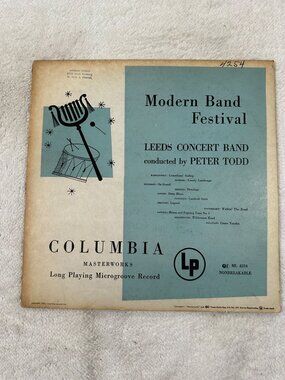 Modern Band Festival By Leeds Concert Band Conducted Peter Todd 1950 Columbia LP